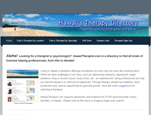 Tablet Screenshot of hawaiitherapist.com